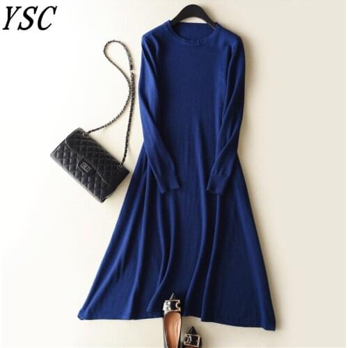 Модные вязаные платья Yunshucloset China At AliExpress