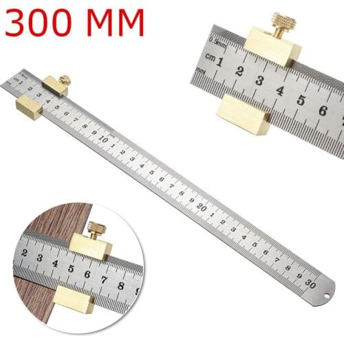 1Pc 30cm Scale Ruler Stainless Steel Straight Ruler Measuring Tool School Office Supplies