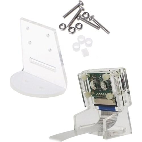 2 Set Acrylic Holder Camera Mount Bracket, 1 Set For Raspberry Pi 3B+ / 3B / 2B & 1 Set For Raspberry Pi OV5647