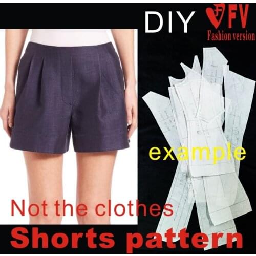 Pants sewing pattern The trousers pattern(Not the pants) Shorts sewing pattern BDK-7