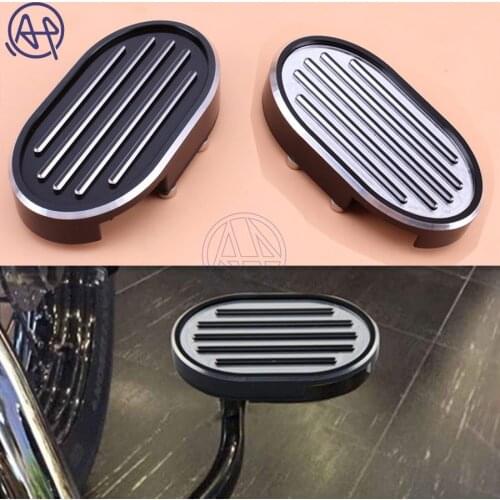 Black/White 2colors Edge Billet Brake Pedal Pad Cover For Harley Dyna V-Rod Sportste 883 1200 Free Shipping