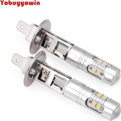 Extremely Bright Max 50W CREE chips High Power H1 LED Bulbs for DRL or Fog Lights Driving Fog Light Bulb ,White 6000K