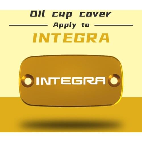 CNC Aluminum Motorcycle Brake Fluid Fuel Reservoir Tank Cover Cap FOR HONDA Integra NC750 2014 Integra NC750D 15-17