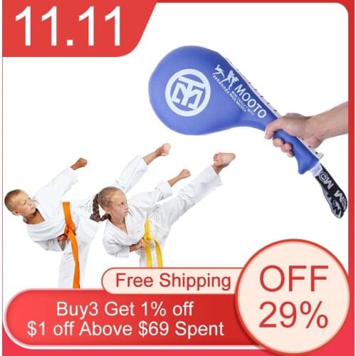 Kids Taekwondo PU Rebound Sponge Durable Double Kick Pad Target for Tae Kwon Do Karate Kickboxing Sanda Training Small