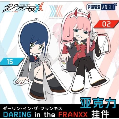 DARLING in the FRANXX Keyring ICHIGO ZERO TWO Acrylic Keychain Key Ring New Key Chains Cosplay Gift New