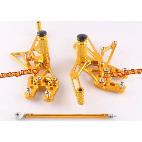 K7 GSXR 1000 Adjustment Motorcycle Shift Foot Pegs Rest Rear Set Footrests Rearset Kit For Suzuki GSXR1000 2007 2008