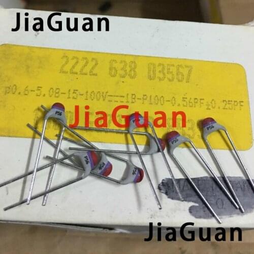 50PCS NEW BC 100V 0.56PF P5MM silver film ceramic capacitor PH 0.56P P56 100vdc high frequency hot sale 0.56pf/100v
