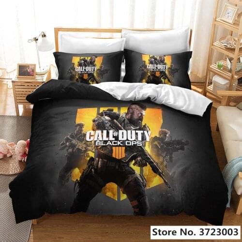 Anime 3D Digital Printed Home Textile Call Duty Printed Bedding Set Duvet Covers Pillowcases Comforter Bedding Set Bedclothes