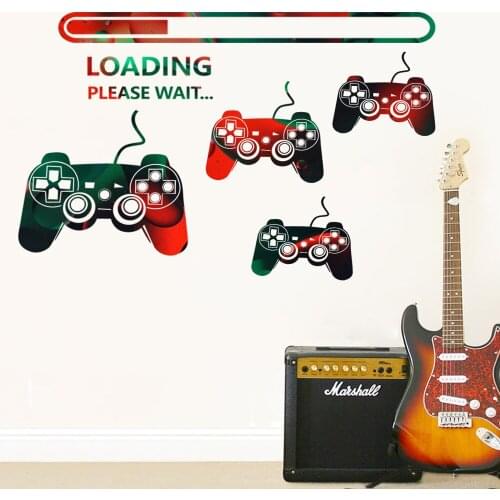 Colorful Video Game Gaming Vinyl Wall Sticker Playroom Kids Room Gaming Zone Gamer Wall Decals Boy Bedroom Art Ideas Home Decor
