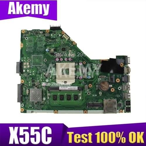 XinKaidi X55C 4GB RAM Memory Mainboard For ASUS X55C X55CR X55V X55VD Laptop motherboard DDR3 60-N0OMB1100-C01 100% Test