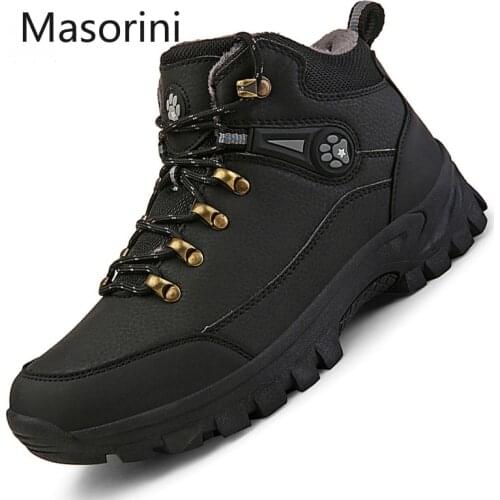 Classic 2021 Mens Boots Plush Warm Men Snow Boots Winter Designer Sneakers Outdoor Waterproof Men Ankle Boots Mans Footwear 48