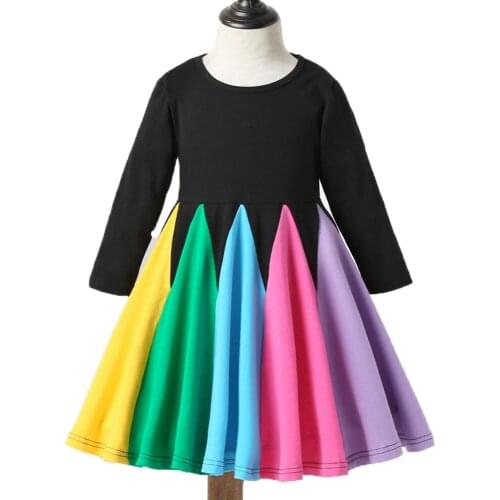 Baby Girls Princess Dress Tollder Kids Christmas RainBow Unicorn Flower Dresses Autumn Winter Clothes Infantil Children Clothing