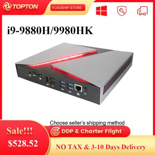 High Performance Gaming PC Intel Core i9 9980HK i7-9750H GeForce GTX 1650 4GB 2*DDR4 64GB DP HD Mini PC Gaming Desktop