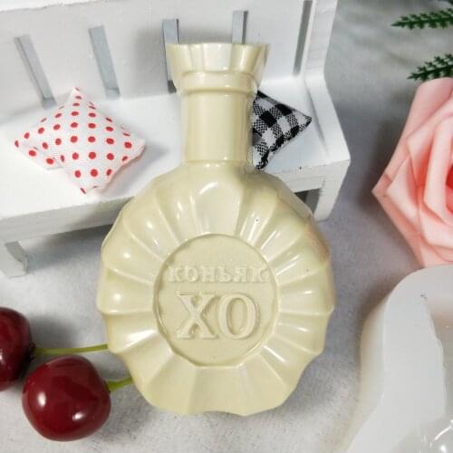 QT0268 PRZY Wine Bottle Soap Mold Silicone Mold Bottle Soap Molds Gypsum Chocolate Candle Molds Soap Mould Clay Resin