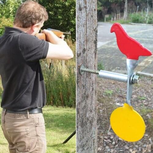 Self-Resetting Indoor Outdoor Airsoft Shooting Target Steel For M4 AK Glock Paintball BBs Gun Training Small Mini Rifle Targets