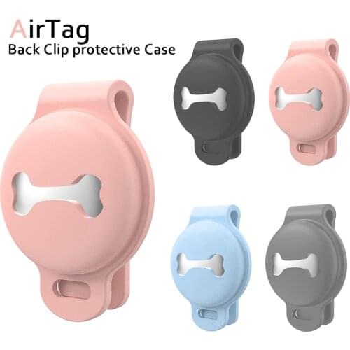 Silicone Airtag Case for Pet Collar Loss Prevention Locator Protective Shell Pet Tracker Anti-Lost Air Tags Holder Soft Case