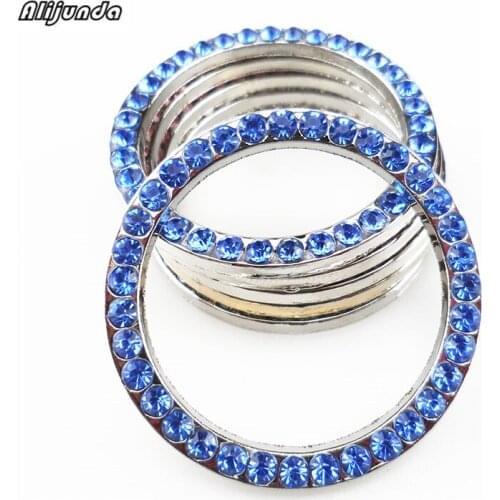 Car styling,Diamond ignition switch cover decoration stickers protection circle For Cadillac XTS SRX ATS CTS/Renault Koleos Flu