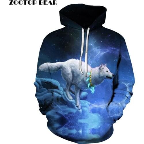 3D Wolf Printed Hoodies Men Women Sweatshirts Autumn Hooded Pullover Casual Tracksuits 6xl Plus Outwear Fashion Pocket Hoodie