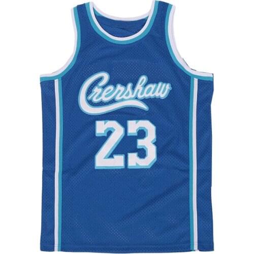 BG basketball jersey Crenshaw 23 8 24 Jerseys Embroidery sewing Outdoor sportswear Hip-hop summer blue black white yellow