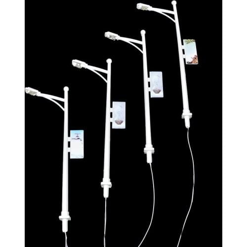 1:100-150 Scale Street Light For Landscape Train And Building Layout Diorama Architectural Scenery Model White Lamppost Lamp