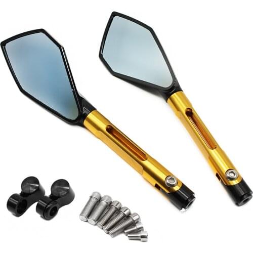 Universal Motorcycle Mirror Accessories 8mm 10mm Rearview Mirror Blue Glass For HONDA CB500F CB500X CB600F CB650R CB900F CBF1000