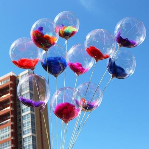 Balloon circular security light wave ball decoration PVC transparent wedding party transparent latex