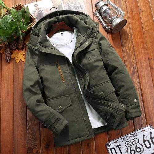 Winter Parka Men Windbreak Coat 2020 Thicken Warm Military Jacket Mens Fashion Cotton Padded Overcoat Hooded Parkas Outerwear