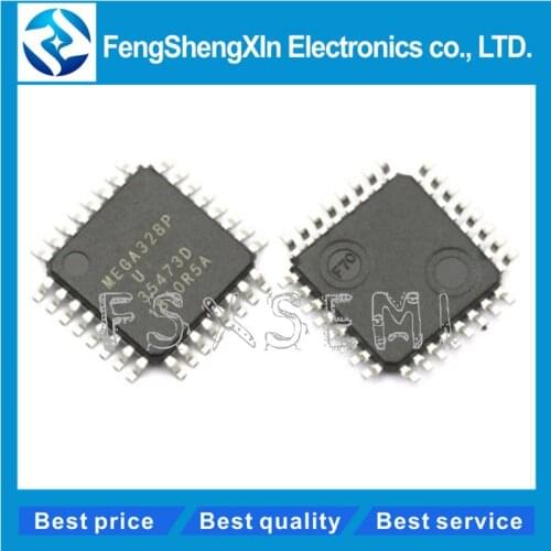 10pcs/lot 100% NEW MEGA328P ATMEGA328P-AU ATMEGA328 ATMEGA328P TQFP-32 MCU 32KB In-system Flash 20MHz 1.8V-5.5V