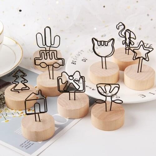 10 Style Wedding Heart Photo Clip Table Number Stand Desktop Decoration Metal Place Card Holder Party Supplies