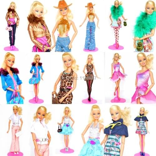 5 sets Handmade Gorgeous Doll Outfit Suit Clothing Fashion Tops Jeans Coat Clothes Dress Accessories For 1/6 Barbie Kurhn Doll