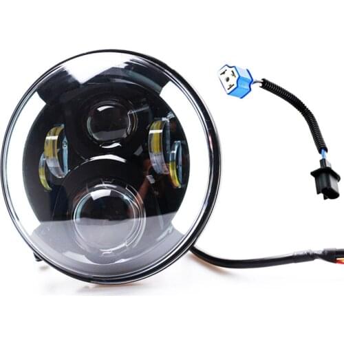 7 Inch Round H/Low lm LED Headlight For Jeep Wngler Hummer Land rover defender