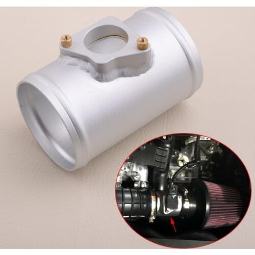 76mm Car MAF Mass Air Flow Sensor Mount Adapter Tube Silver Fit for Subaru Suzuki Toyota Mazda 3 6