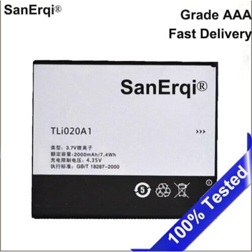 SanErqi TLi020A1 Battery For Alcatel One Touch Pop 3 (5) 4G 5 Dual Sim OT 5065D 5065A 5065X 5065W 5065J 5065T Phone Batterie