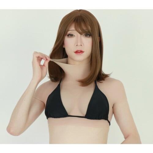 B Cup Transgender Crossdresser Artificial Silicone Fake Breast Forms Realistic Crossdressing False Boobs Men Bodysuit Sexy Mens