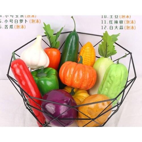 12Pcs/lot Simulation model set foam fake vegetable props pumpkin cabbage shooting film and television kindergarten teaching aid