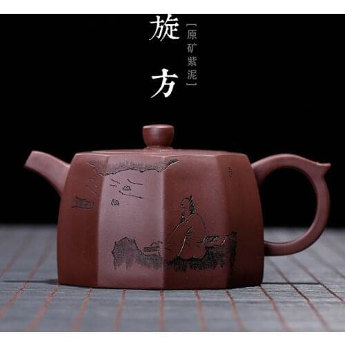 Yixing original mine Purple mud craftsman Chen Jianmin hand pot rain in sand manufacturer mining source treasure agent