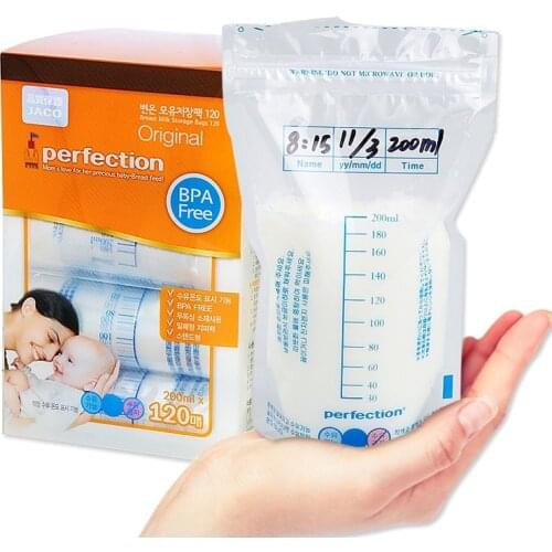 Baby Food Storage Breast Milk Storage Bags To Store Milk Bag 200ml PBA free safe Breast Milk Storage 20 piece Feeding Maternity