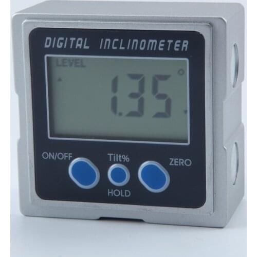 Mini Digital Protractor 360 Degrees 3 Magnet Base Digital Inclinometer Electronic Protractor Digital Bevel Box Angle Gauge Meter