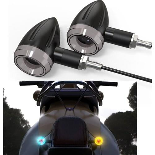 Mini Universal 12V Motorcycle LED Turn Signal Taillight Daytime Running Light Moto Rear Tail Turning Lamp Indicator Blinker Moto