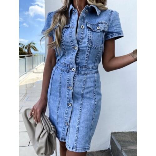 Musuos Fashion Denim Dresses