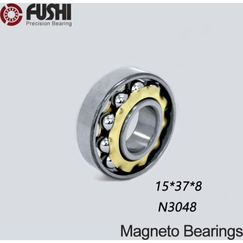 N3048 Magneto Bearing 15*37*8 mm ( 1 PC ) Angular Contact Separate Permanent Motor Ball Bearings