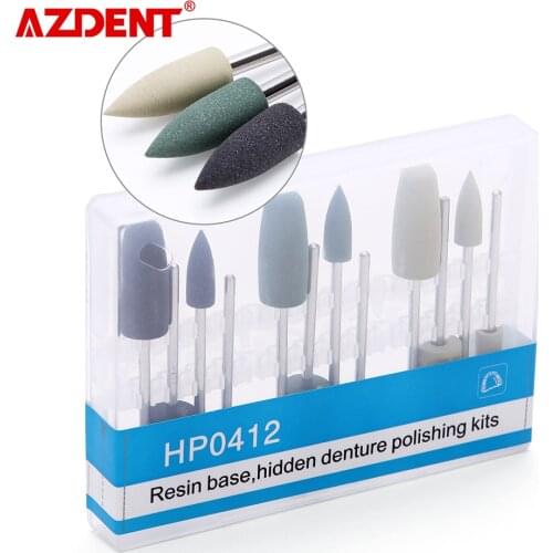 Dental HP0312 Porcelain Teeth Polishing Kit for Low Speed Handpiece Tools Simple Polishing Restoration Kit for Porcelain