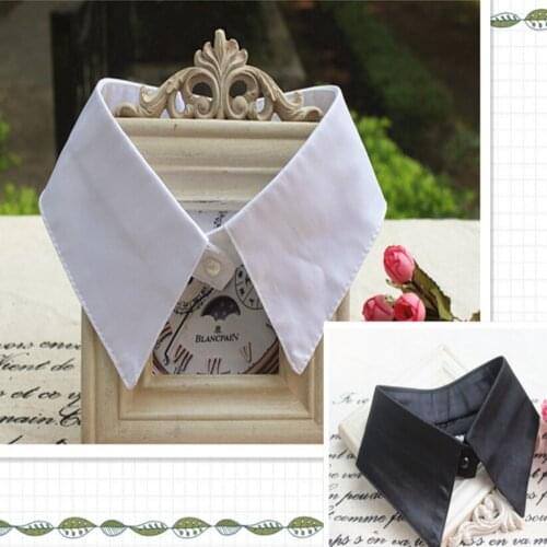 Fake Collar Ladies Women Adult Detachable Lapel Shirt Fake Collar Fashion Solid Color False Blouse Neckwear Clothing Accessories