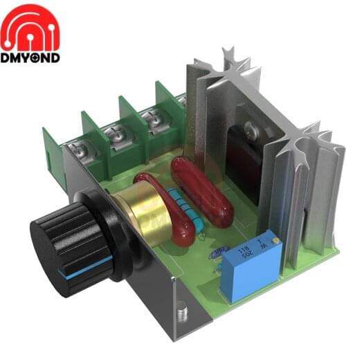 Adjustable SCR DC Motor Speed Controller 2000W Regulator Smooth Soft Start Brushless Motor Speed Control Power Regulator