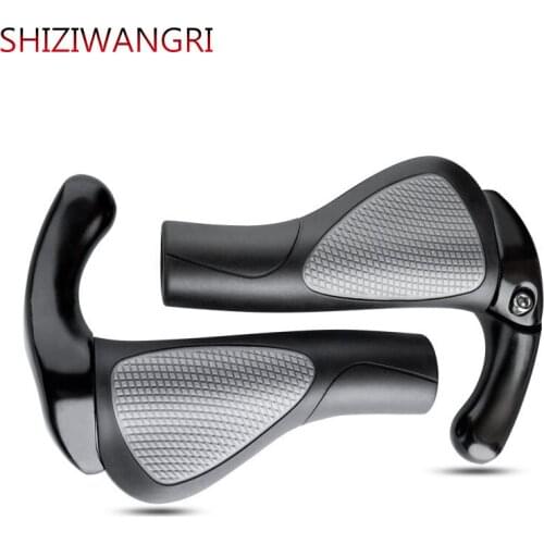 Non-slip MTB Bicycle Grips Ergonomics Bike Handlebar Covers Extended Bar End Mountain Bike Grips Handles for Bicycle 2021 models
