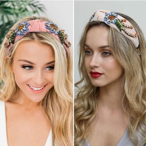 Girls Shiny New 10pcs Luxury Hair Band High Quality Diamond Hair Hoop Accessories For Women Headbands Ornaments Free shipping