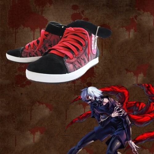 Japanese Anime Tokyo Ghoul Kaneki Ken Cosplay Shoes Athletic Shoes High Walking Sport Shoes Anime Costumes sneaker Casual Shoes