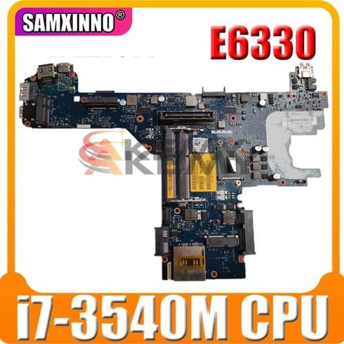 Original Laptop motherboard For DELL Latitude E6330 i7-3540M Mainboard CN-0JCD99 0JCD99 LA-7741P SR0X8 DDR3