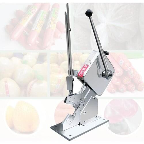 Manual U-shape Ham Sausage Clipper Clipping Machine Supermarket Packing Sealing U-type Sausage Hand Press Pricking Machine