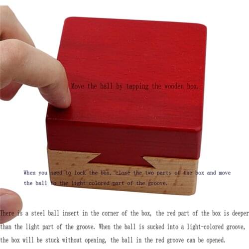 Secret Box IQ Mind Wooden Puzzles Wooden Magic Box Teaser Game Adults Gifts Creative Educational Toys Montessori Kong Ming Lock
